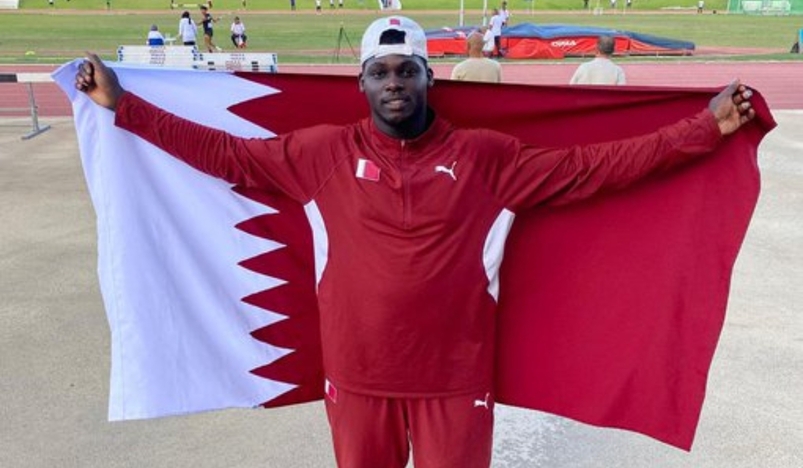 Qatari athlete Saleh Mahmoud Wins Gold Medal in Arab Junior Athletics Championships